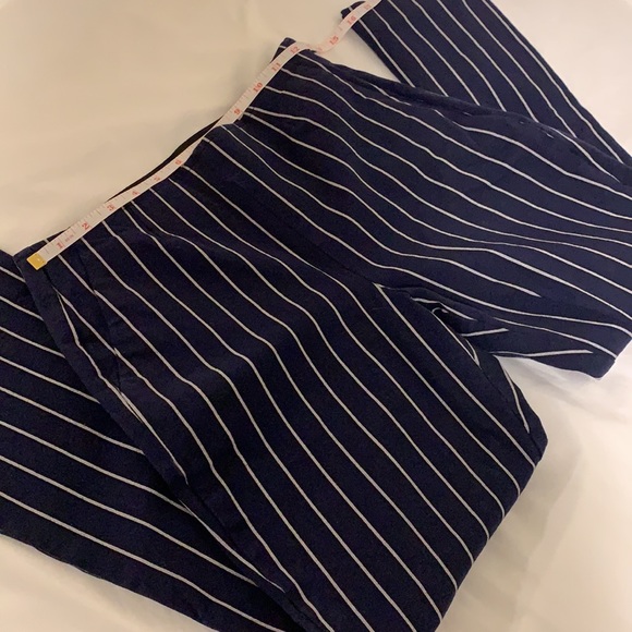 GAP Crop Flare Blue Stripe Pants - Picture 4 of 7